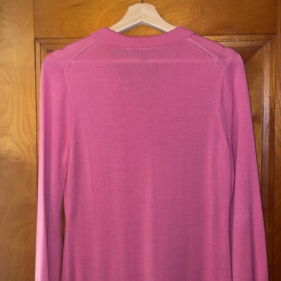 JCrew collared merino wool sweater dress; flamingo; Small; style BB375 - Picture 6 of 8